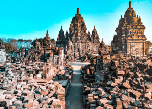 Templi crollati a Prambanan